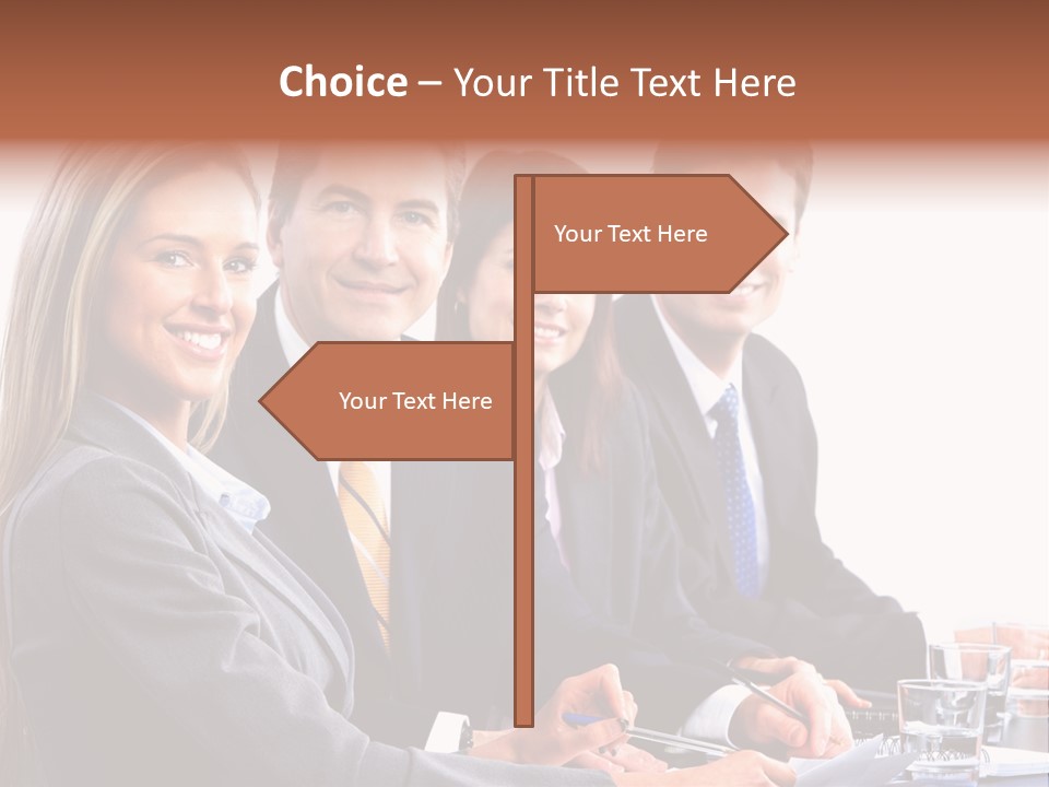 Career Workplace Businesswoman PowerPoint Template