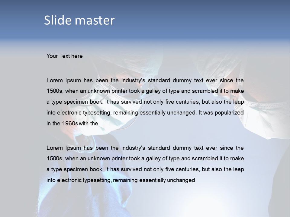 Stethoscope Job Sickness PowerPoint Template