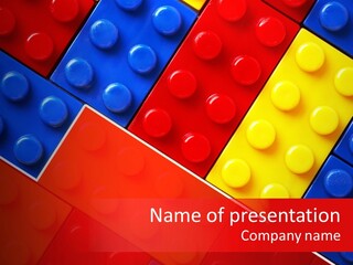 Color White Cube PowerPoint Template