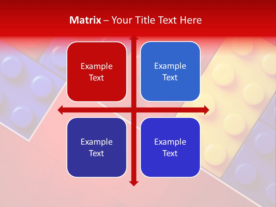 Color White Cube PowerPoint Template