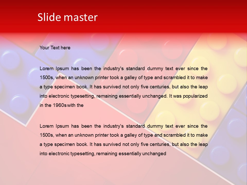 Color White Cube PowerPoint Template