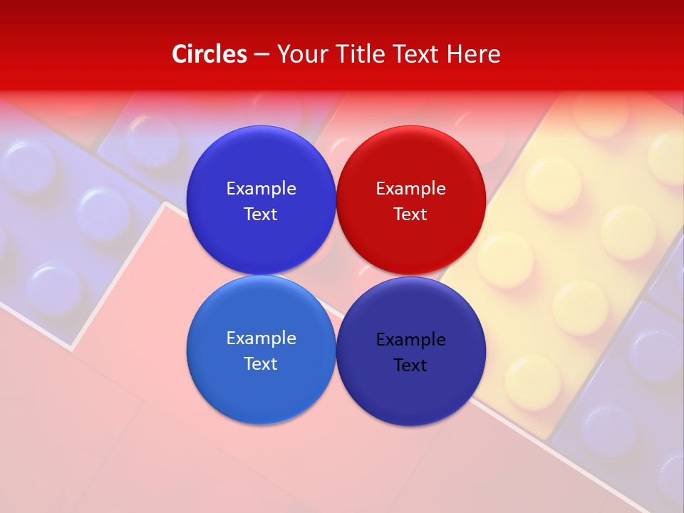 Color White Cube PowerPoint Template