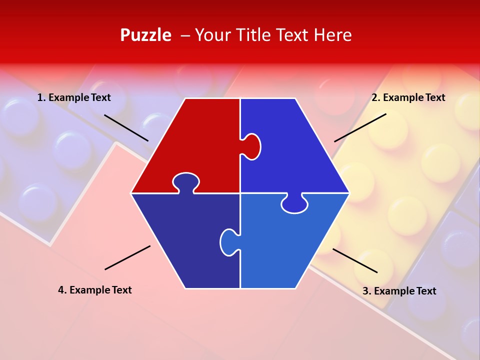 Color White Cube PowerPoint Template