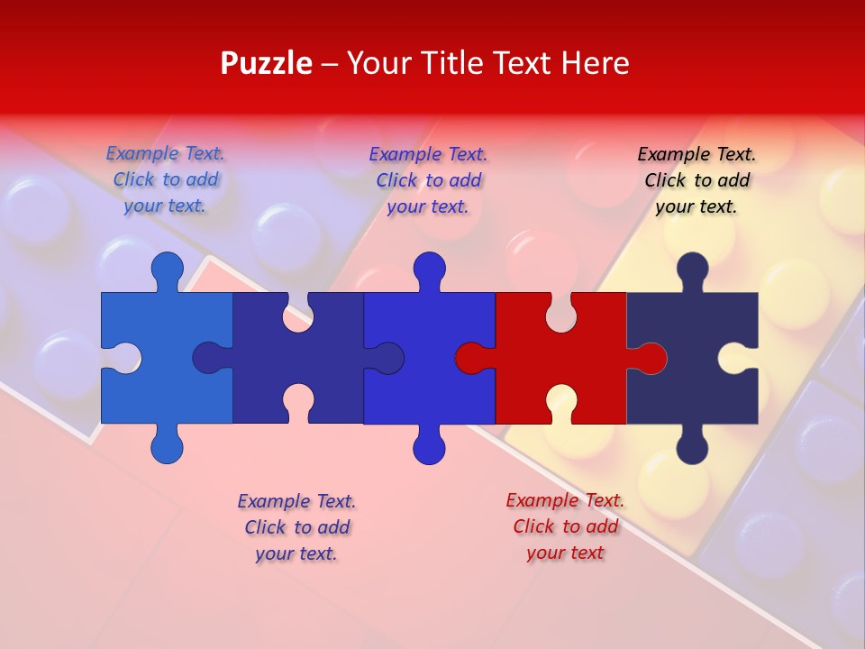 Color White Cube PowerPoint Template