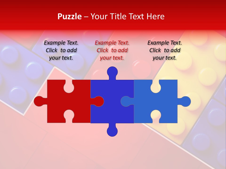 Color White Cube PowerPoint Template