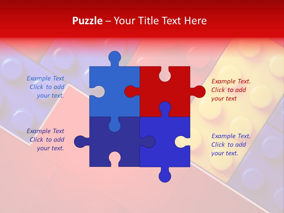 Color White Cube PowerPoint Template