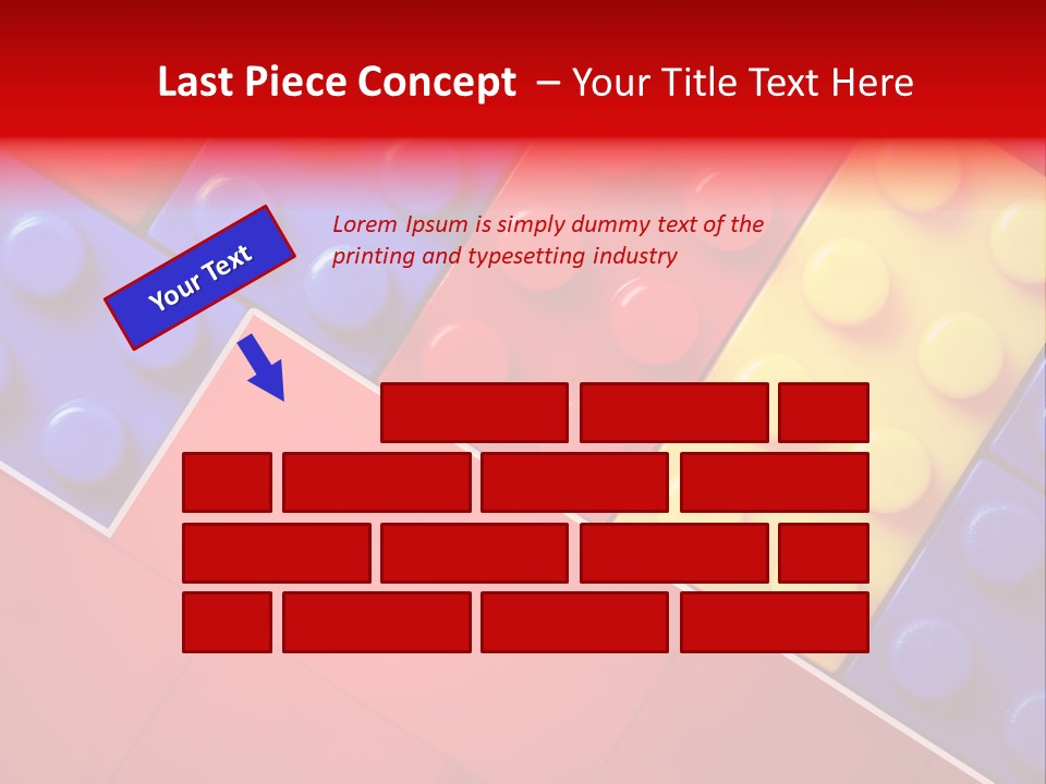 Color White Cube PowerPoint Template