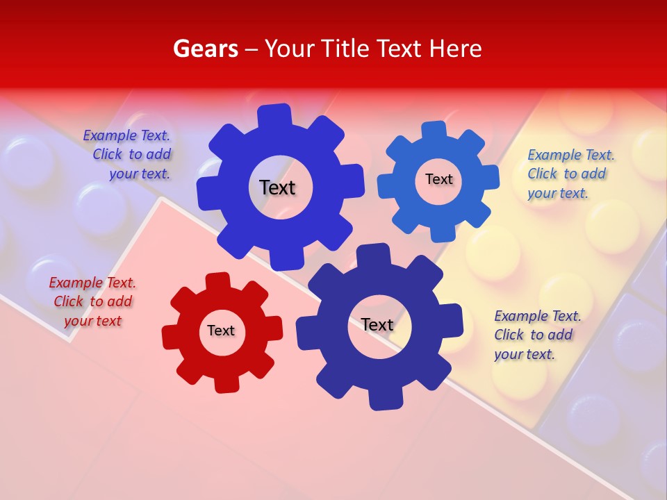 Color White Cube PowerPoint Template