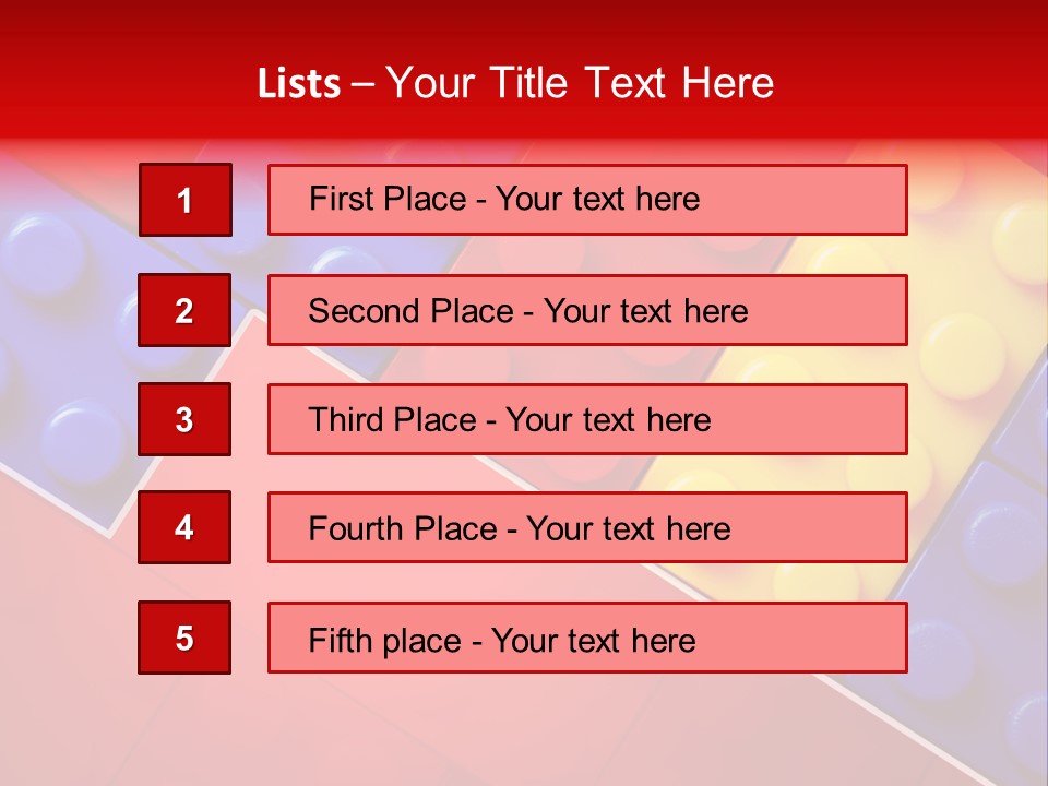 Color White Cube PowerPoint Template