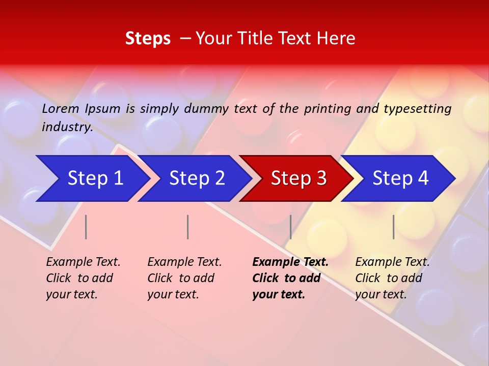 Color White Cube PowerPoint Template