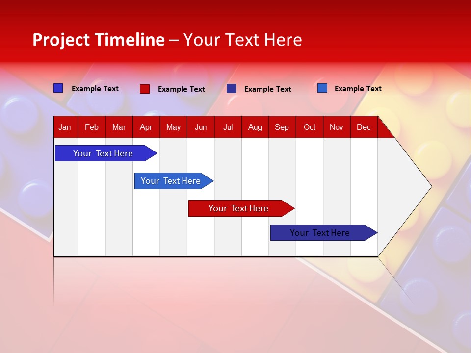 Color White Cube PowerPoint Template