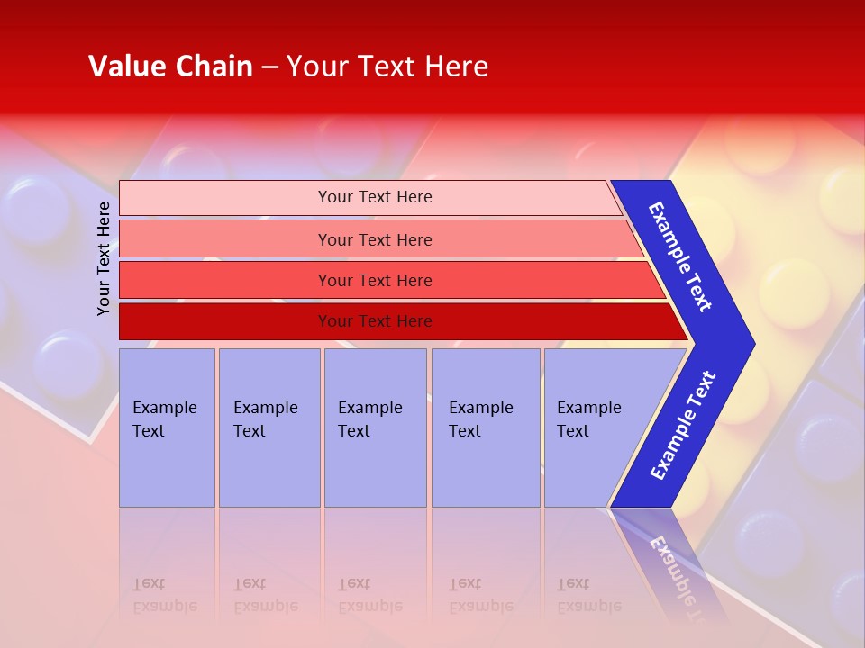 Color White Cube PowerPoint Template