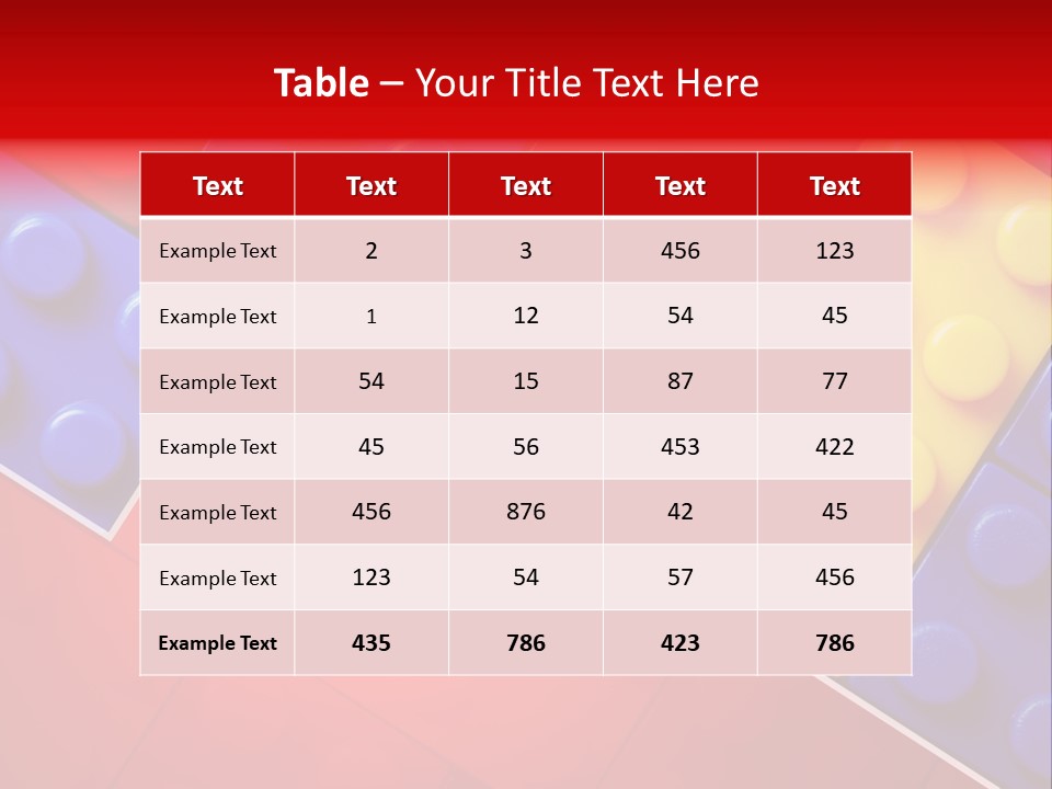 Color White Cube PowerPoint Template