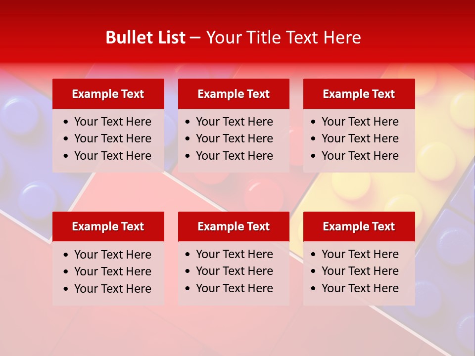 Color White Cube PowerPoint Template