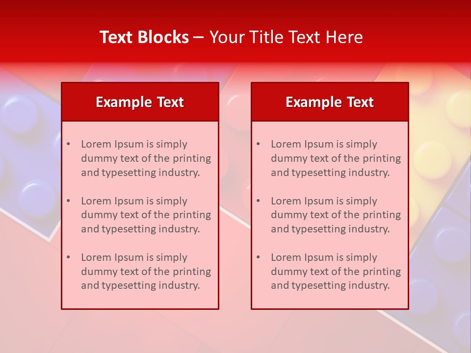 Color White Cube PowerPoint Template
