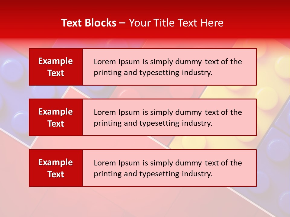 Color White Cube PowerPoint Template