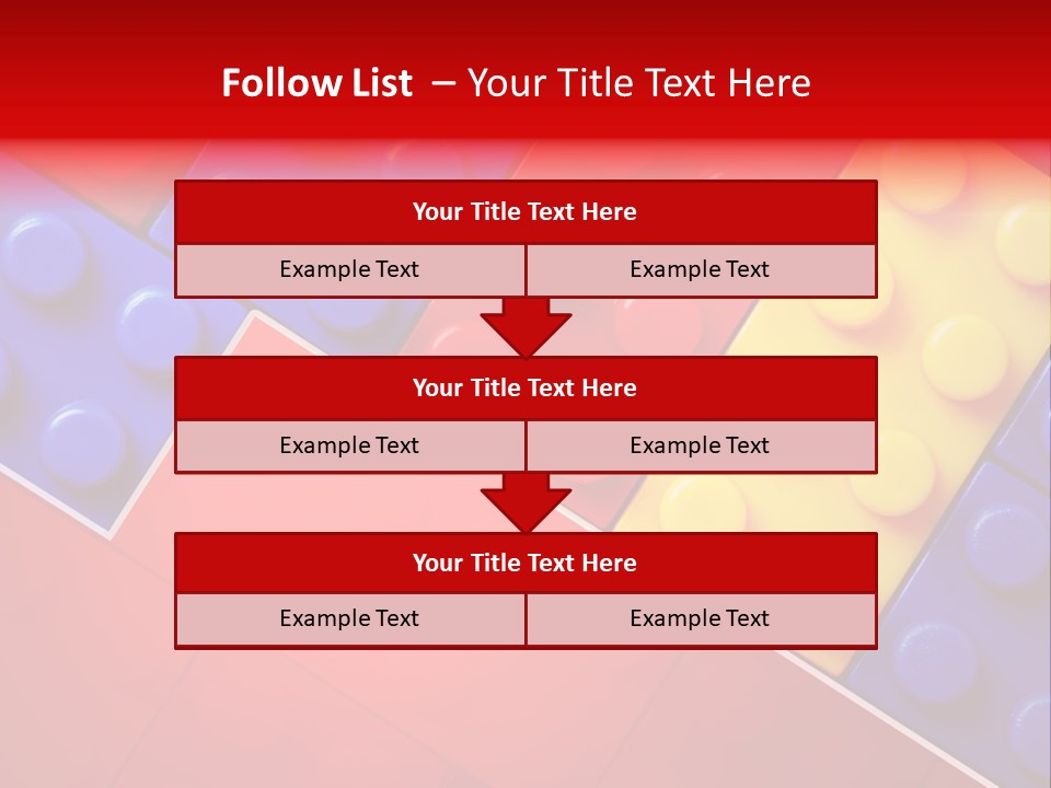 Color White Cube PowerPoint Template