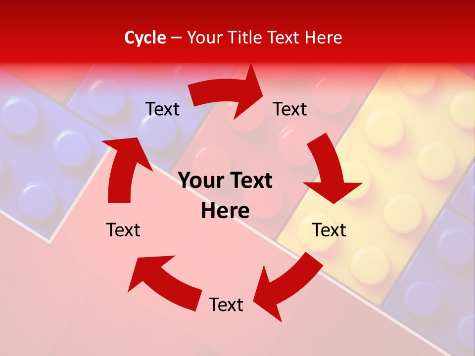 Color White Cube PowerPoint Template