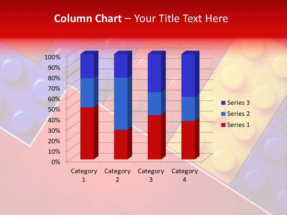 Color White Cube PowerPoint Template