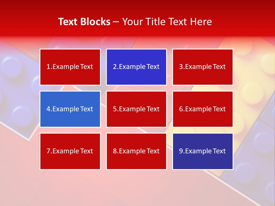 Color White Cube PowerPoint Template