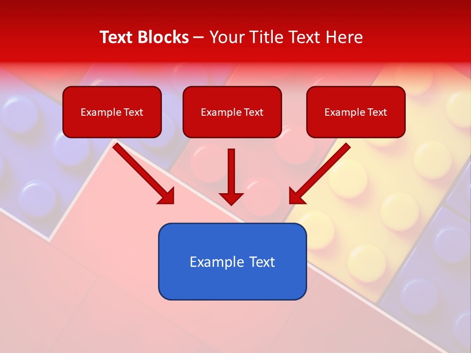 Color White Cube PowerPoint Template