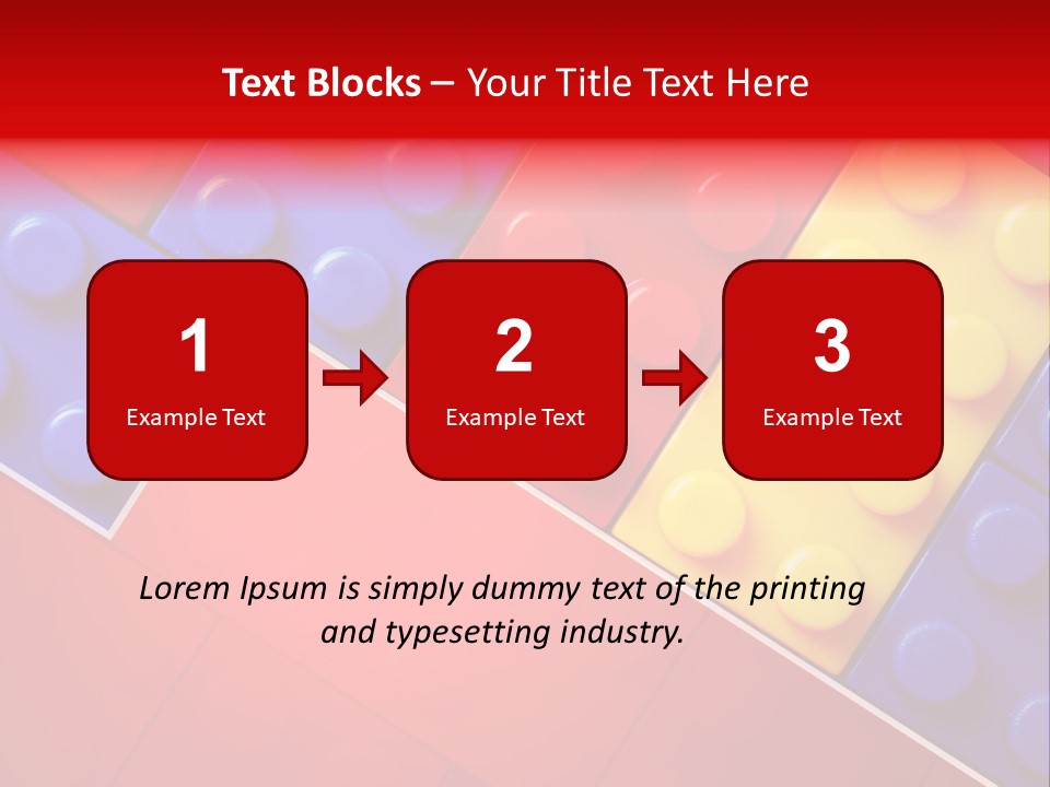 Color White Cube PowerPoint Template