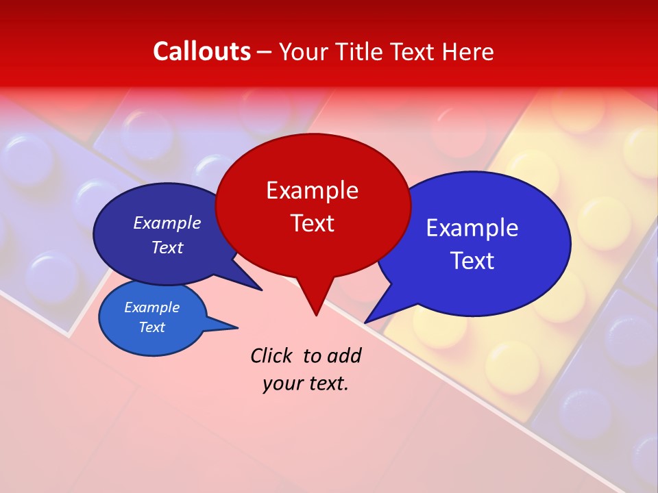 Color White Cube PowerPoint Template