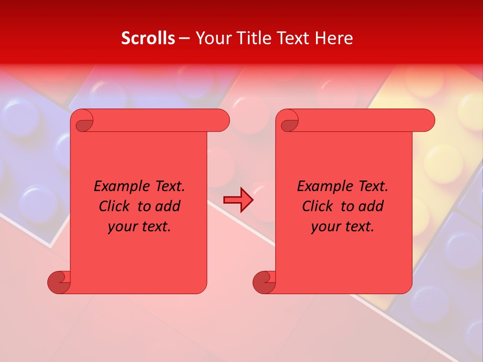 Color White Cube PowerPoint Template