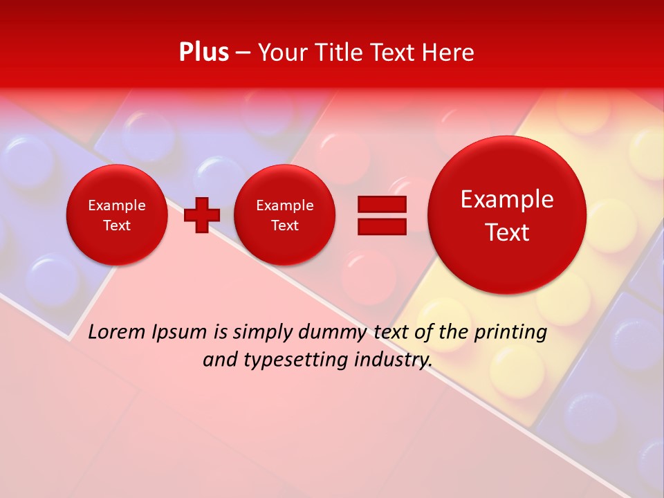 Color White Cube PowerPoint Template