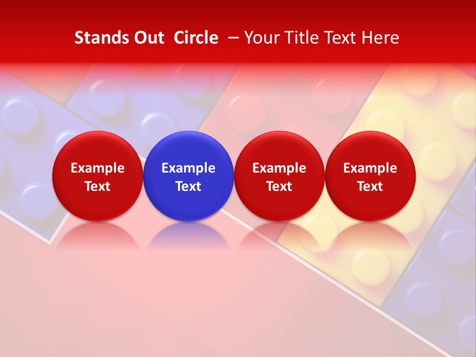 Color White Cube PowerPoint Template