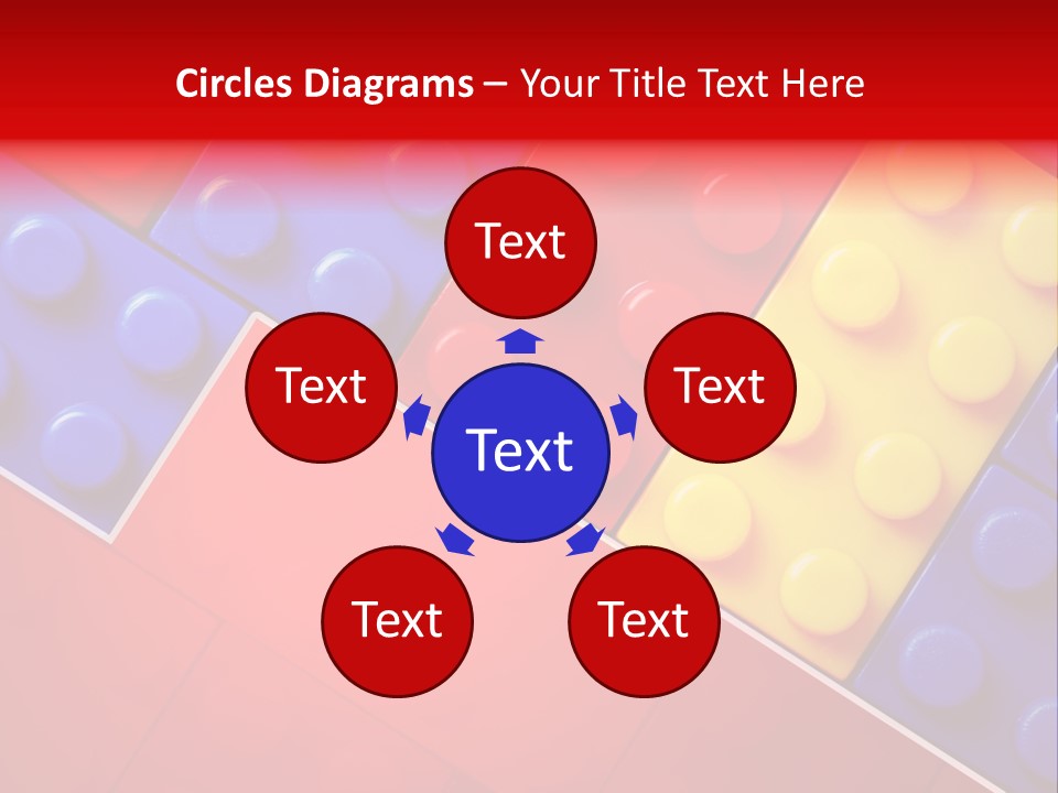 Color White Cube PowerPoint Template