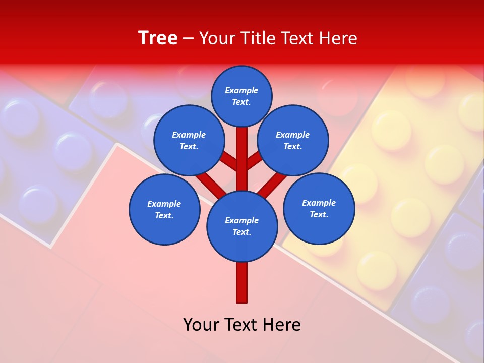 Color White Cube PowerPoint Template