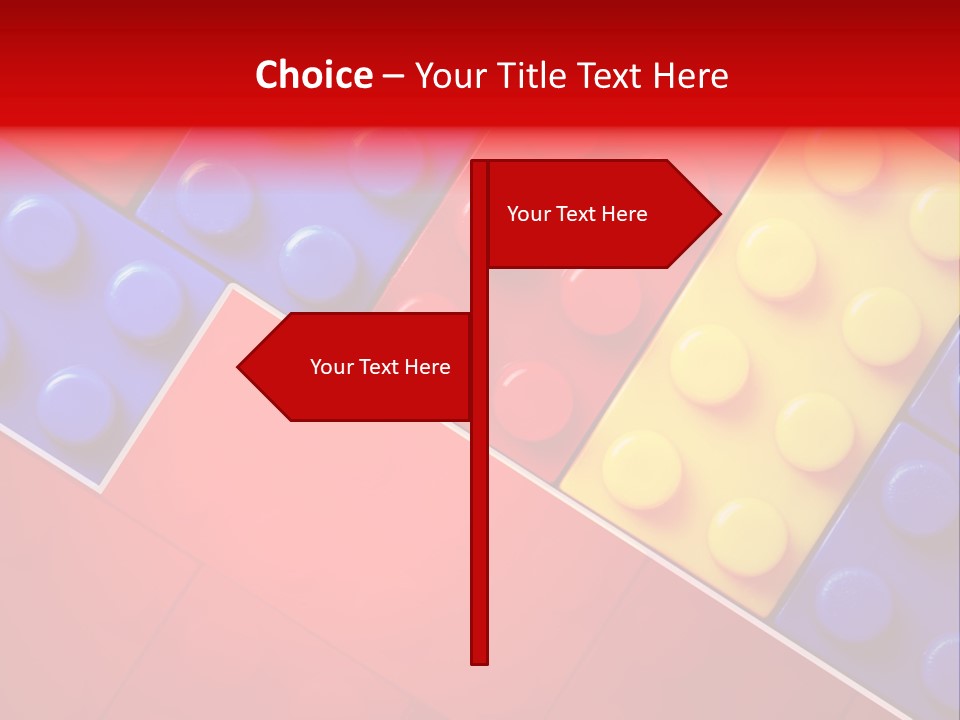 Color White Cube PowerPoint Template