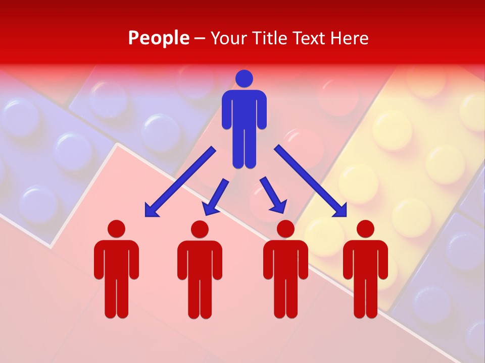 Color White Cube PowerPoint Template