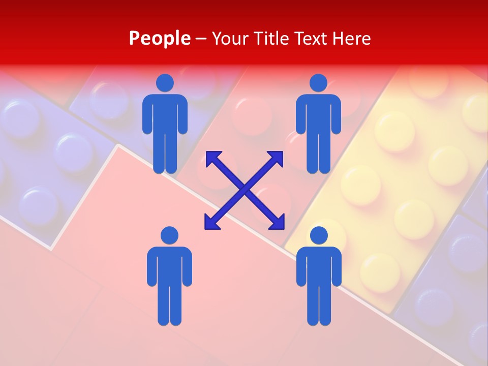 Color White Cube PowerPoint Template