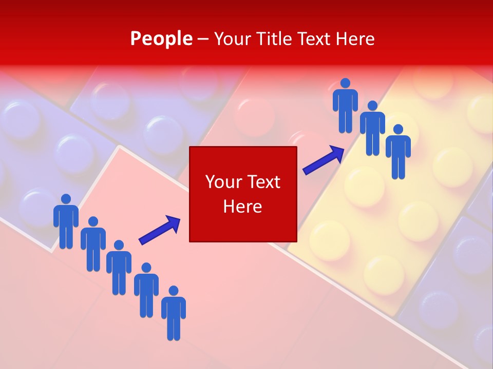 Color White Cube PowerPoint Template