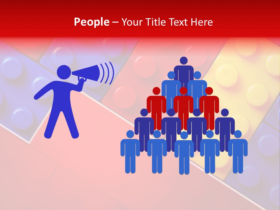 Color White Cube PowerPoint Template