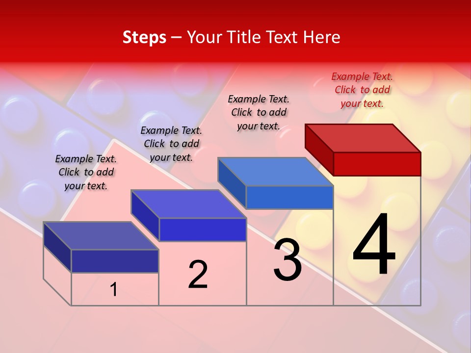 Color White Cube PowerPoint Template