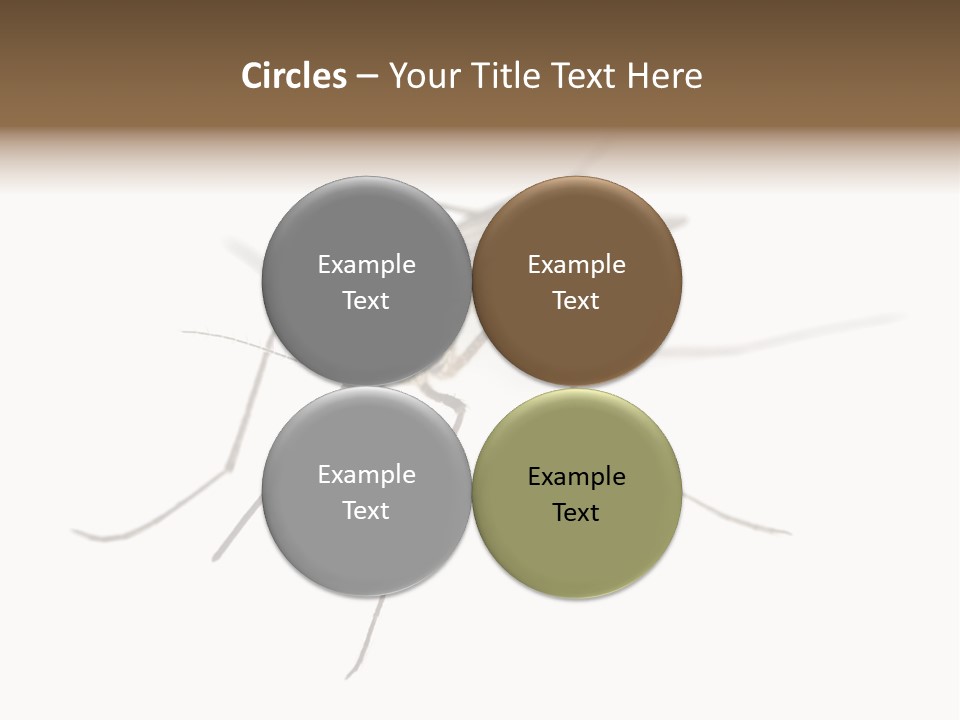 Parasitic Isolation White Background PowerPoint Template