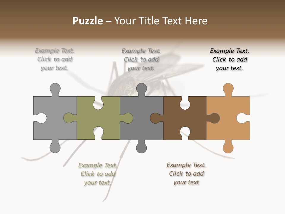 Parasitic Isolation White Background PowerPoint Template