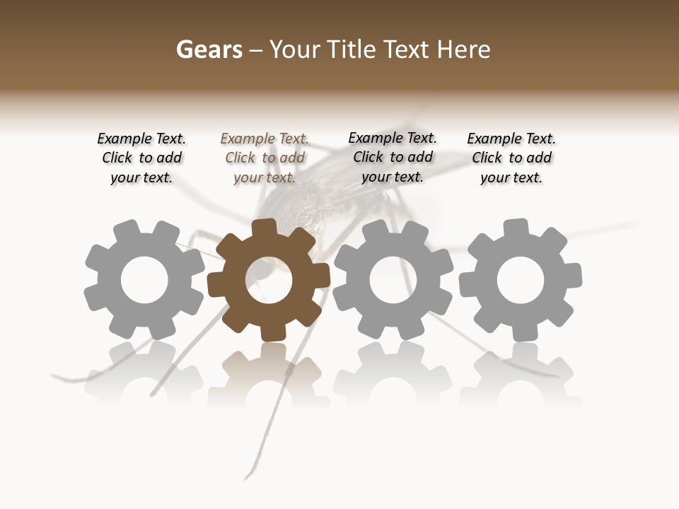 Parasitic Isolation White Background PowerPoint Template