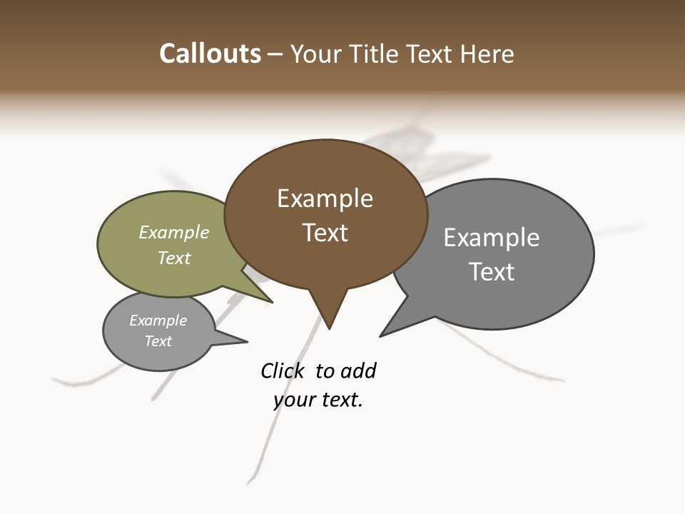 Parasitic Isolation White Background PowerPoint Template