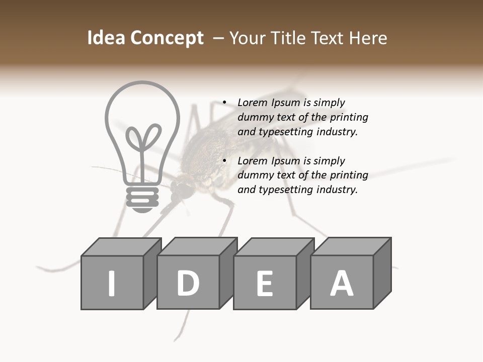 Parasitic Isolation White Background PowerPoint Template