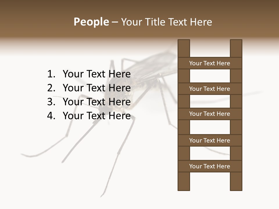Parasitic Isolation White Background PowerPoint Template