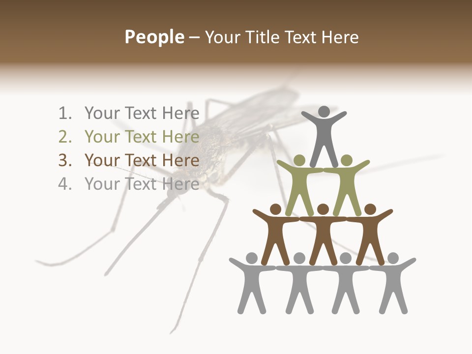 Parasitic Isolation White Background PowerPoint Template