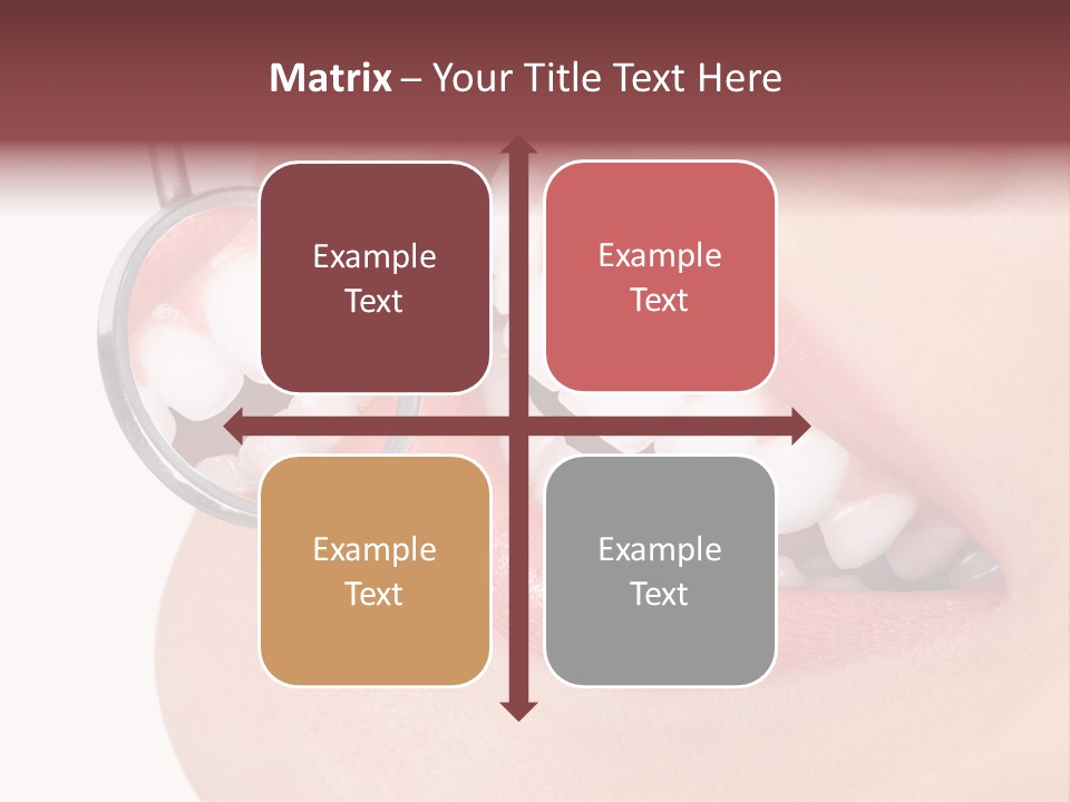 Reflection Clinic Teeth PowerPoint Template