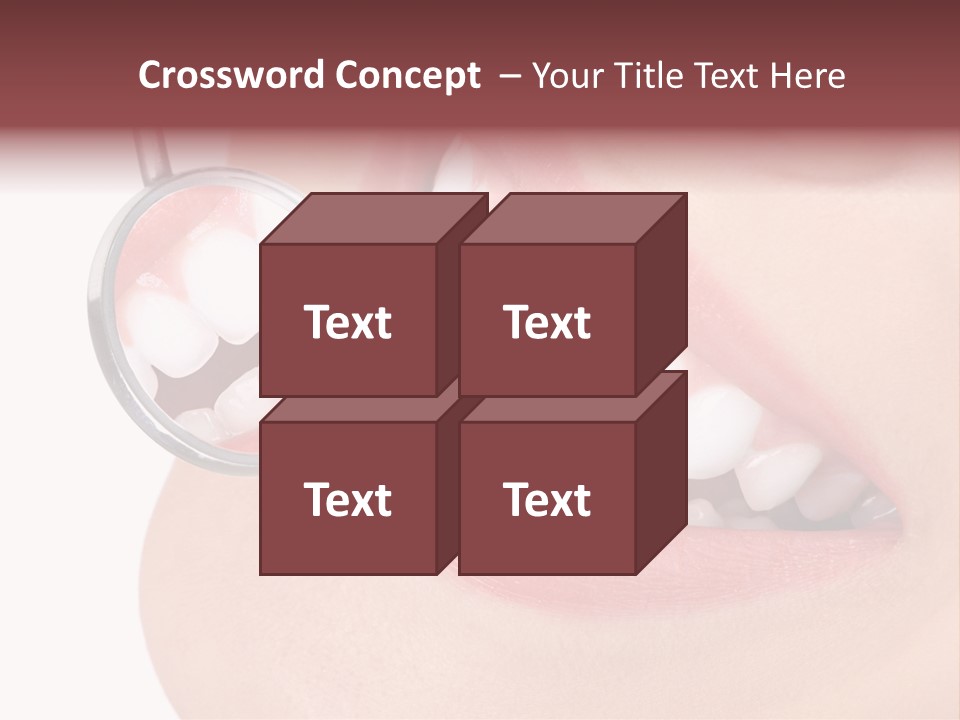 Reflection Clinic Teeth PowerPoint Template