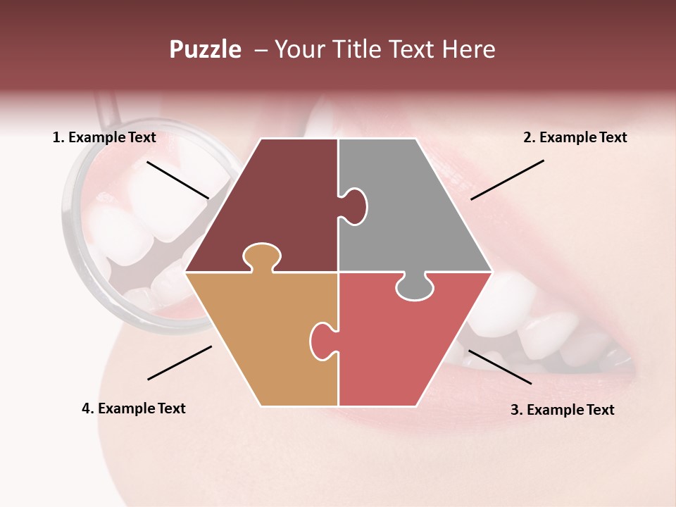 Reflection Clinic Teeth PowerPoint Template