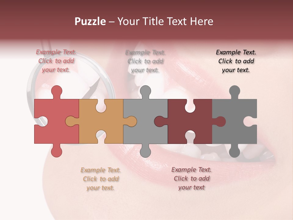 Reflection Clinic Teeth PowerPoint Template