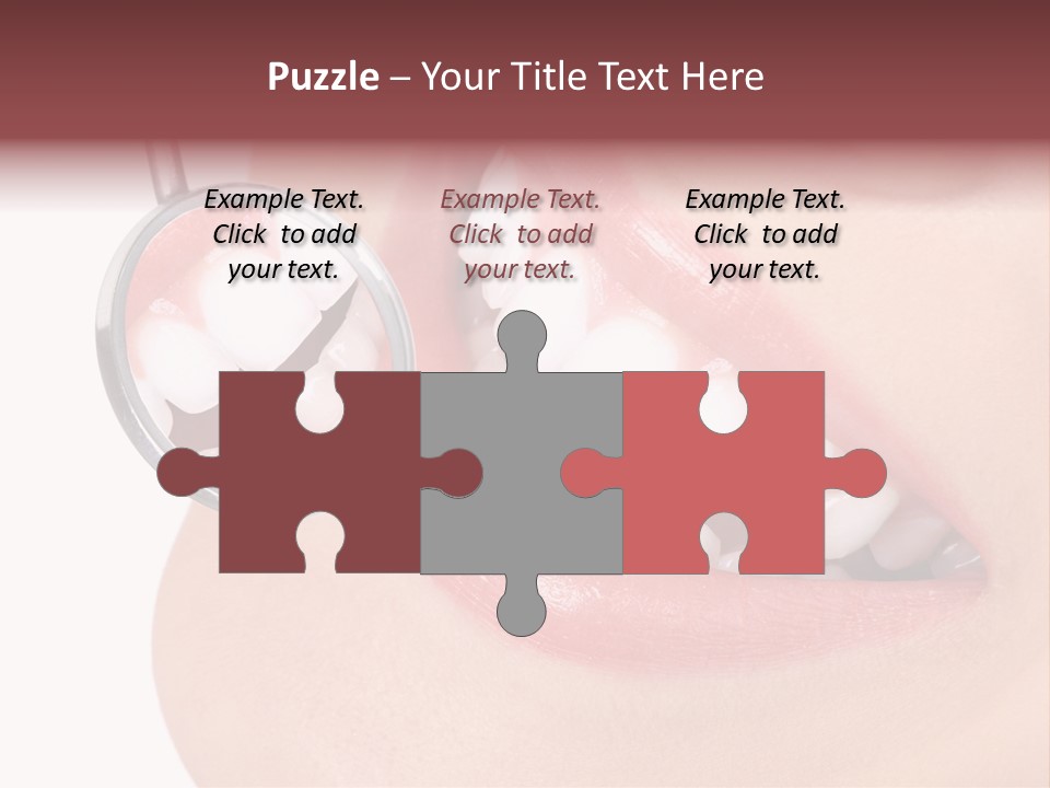Reflection Clinic Teeth PowerPoint Template